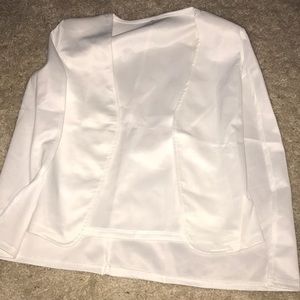 White cape blazer